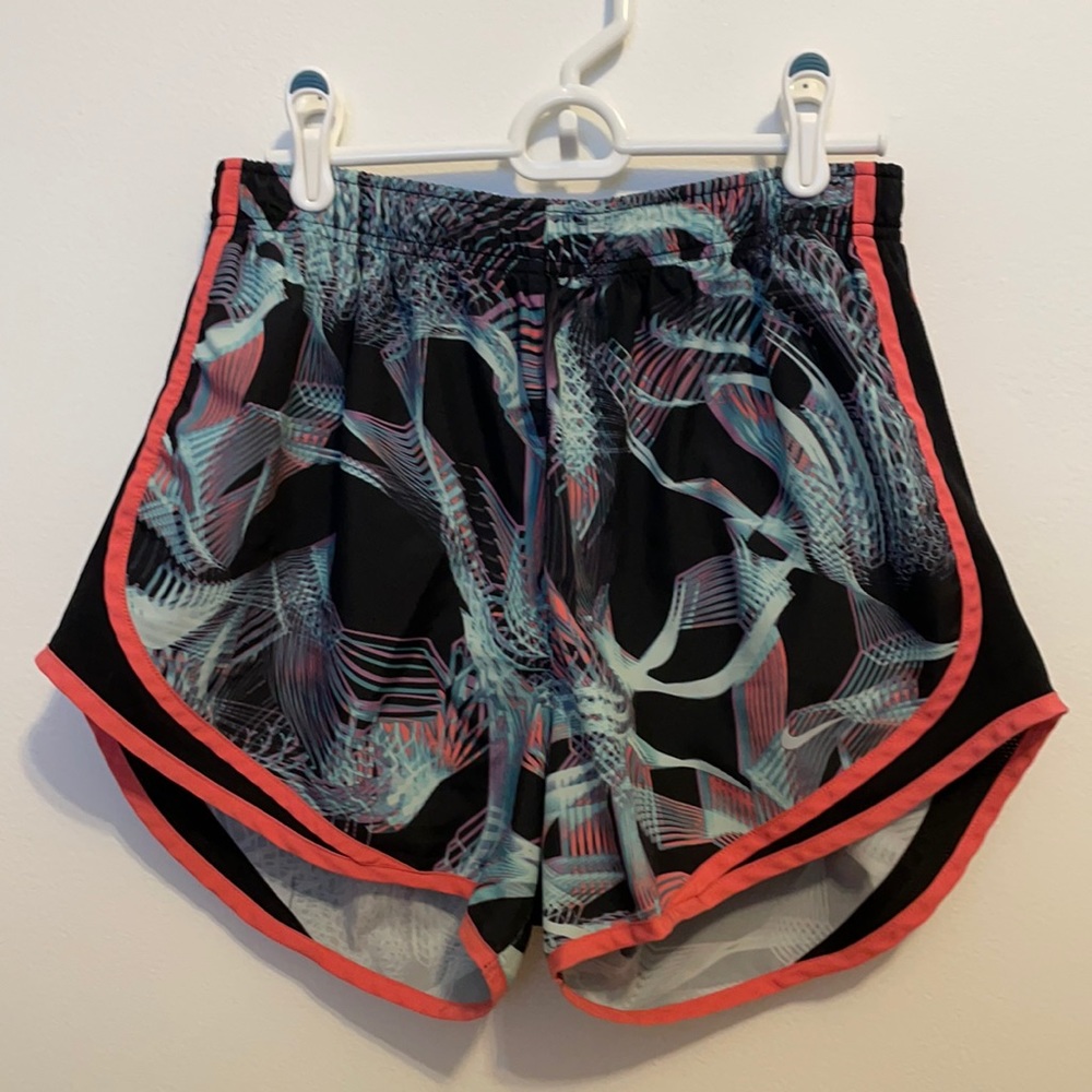 Pink black blue purple Nike dri-fit tempo shorts